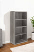 11.75" x 23.75" x 47.5" Cappuccino Particle Board Adjustable Shelves Bookshelf